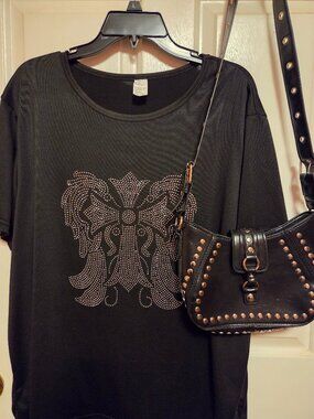Urban Outtfiters and  Top  with  Cross and Angel Wings